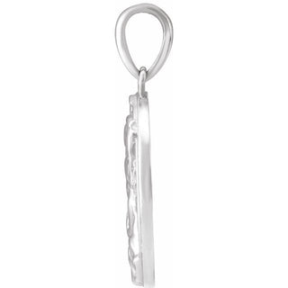 Sterling Silver Madonna & Child Pendant