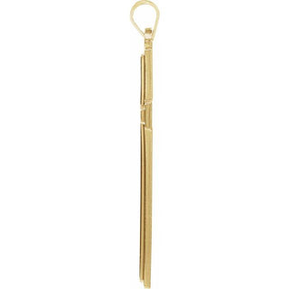 14K Yellow Cross Pendant