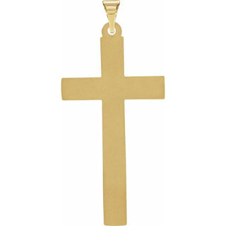 14K Yellow Cross Pendant