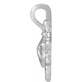 Platinum Sacred Heart Pendant