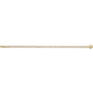 14K Yellow 5 1/3 CTW Lab-Grown Diamond Line 7 1/4" Bracelet