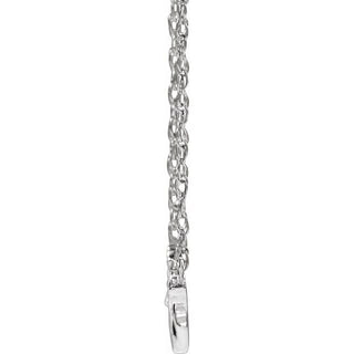 Platinum Cherub 16" Necklace