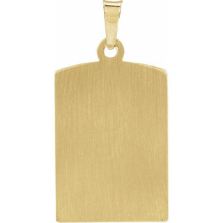 14K Yellow St. Christopher Medal Pendant