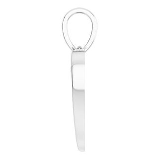 Platinum Angel Wing Heart Pendant