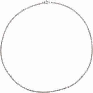 Stainless Steel 3 mm Rolo 22" Chain