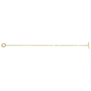 14K Yellow 1/10 CTW Natural Diamond Toggle 7" Bracelet