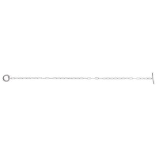 Sterling Silver 1/10 CTW Natural Diamond Toggle 7" Bracelet