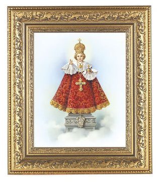 Infant Of Prague In Antique Gold Frame 10.25X12.25" 8X10 Print