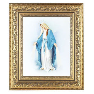 Our Lady Of Grace In Antique Gold Frame 10.25X12.25" 8X10 Print