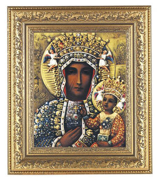 O.L.Of Czestochowa In Antique Gold Frame 10.25X12.25" 8X10 Print