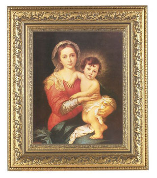 Murillo:Madonna And Child Antique Gold Frame 10.25X12.25" 8X10Prt
