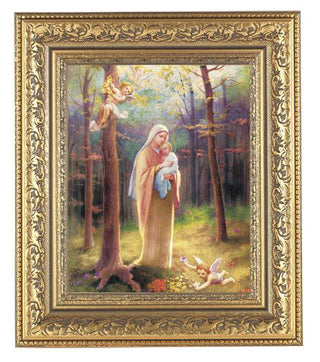 Madonna Of The Woods Antique Gold Frame 10.25X12.25" 8X10 Print