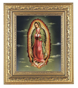 Our Lady Of Guadalupe In Antique Gold Frame 10.25X12.25" 8X10Prt