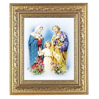Holy Family In Antique Gold Frame 10.25X12.25" 8X10 Print