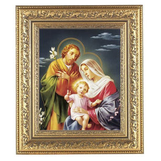 Holy Family In Antique Gold Frame 10.25X12.25" 8X10 Print