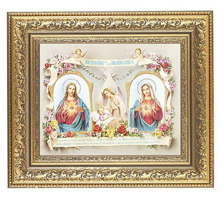 Baby Room Blessing Spanish Antique Gold Frame 10.25X12.25" 8X10Prt