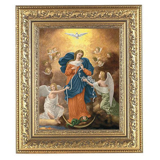 Our Lady Untier Of Knots Gold Frame 10.25X12.25" 8X10 Print