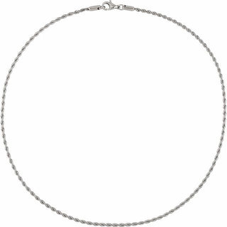 Stainless Steel 2.4 mm Rope 20" Chain