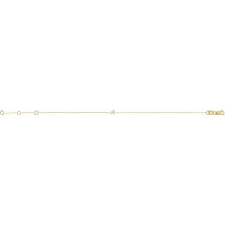 14K Yellow .04 CTW Natural Diamond Link 7" Bracelet