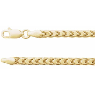 34 Mm Hollow Diamond Cut Franco Chain