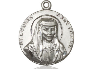 Sterling Silver Saint Louise Medal Catholic Jewelry