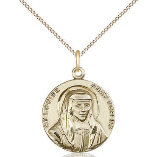 14kt Gold Saint Louise Medal