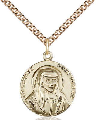 14kt Gold Saint Louise Medal