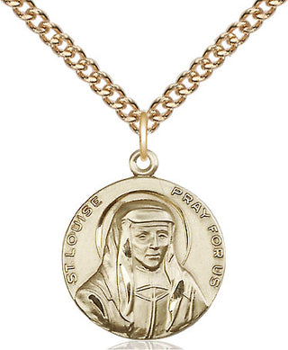 14kt Gold Saint Louise Medal