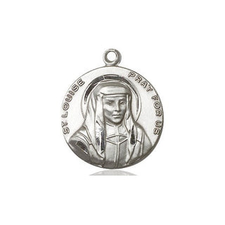 Sterling Silver Saint Louise Medal Religious Jewelry