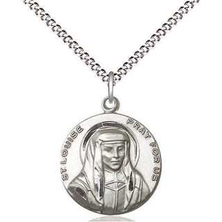 Sterling Silver Saint Louise Medal Religious Jewelry