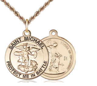 14kt Gold Saint Michael Air Force Medal