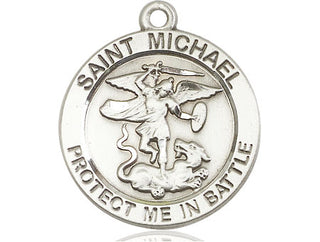 Sterling Silver Saint Michael Coast Guard Medal Catholic Jewelry
