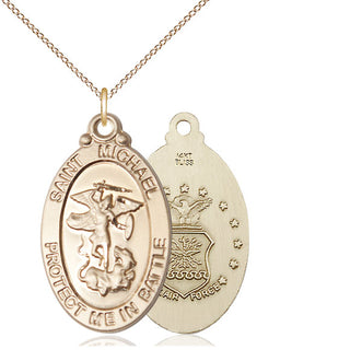 14kt Gold Saint Michael Air Force Medal