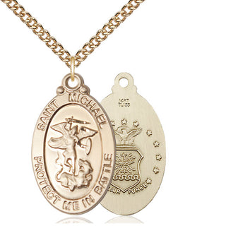 14kt Gold Saint Michael Air Force Medal
