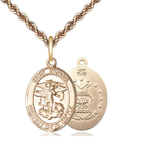 14kt Gold Saint Michael Air Force Medal