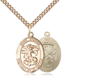 14kt Gold Saint Michael National Guard Medal