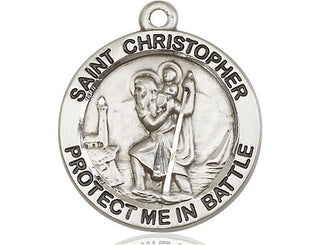 Sterling Silver Saint Christopher Medal Catholic Jewelry