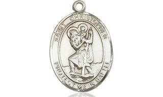 Sterling Silver Saint Christopher Medal Religious Jewelry