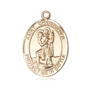 14kt Gold Saint Christopher Medal