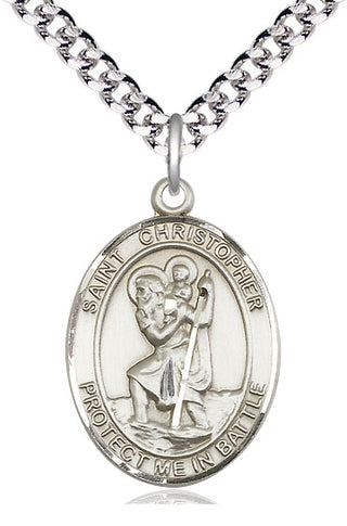 Sterling Silver Saint Christopher Medal Catholic Jewelry