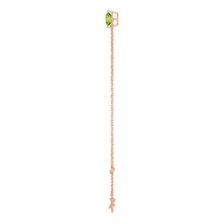 14K Rose 5 mm Natural Peridot 6 1/2-7 1/2" Bracelet