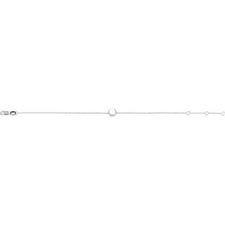 Sterling Silver .04 CTW Natural Diamond Crescent Moon 6 1/2-7 1/2 Bracelet