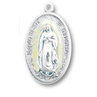 1 3/4" Our Lady Of Guadalupe Oxidizd 25-Pack