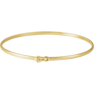 14K Yellow 1.8 mm Bangle 6 4/5" Bracelet