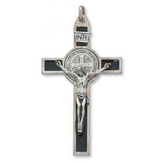 3-inch Silver St Benedict Crucifix