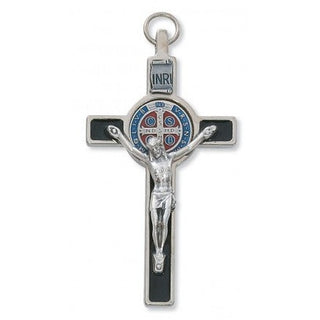 3" Silver St Benedict Crucifix