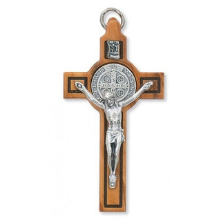3" Olive Wood Saint Benedict Crucifix