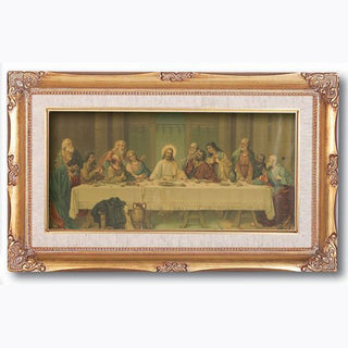 Last Supper By Parietti Goldleaf Wood Frame