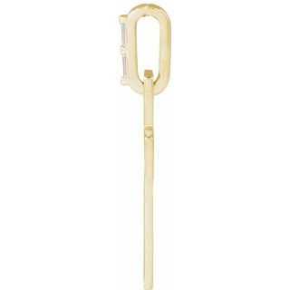 14K Yellow .03 CTW Natural Diamond Cross Pendant