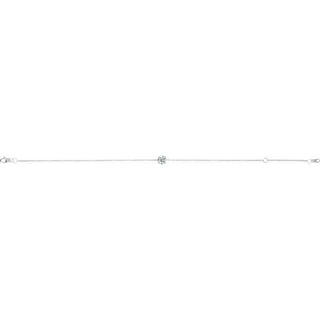 Sterling Silver 1/5 CT Natural Diamond 6 1/2-7-1/2" Bracelet